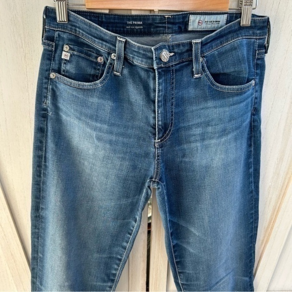 โจAG Adriano Goldschmied The Prima cigarette blue jeans ๐ 29 Ag-ed denim - Picture 3 of 14